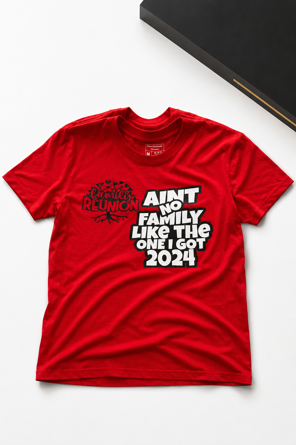 Red custom family reunion T-shirt